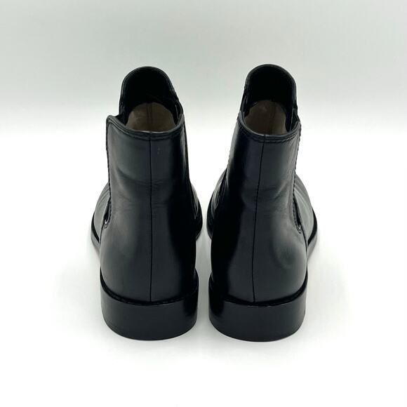 KORS Michael Kors Black Leather Slip On Ankle Boot Size 5.5 - Picture 4 of 9